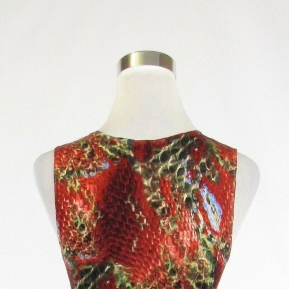 Red and black snake silk MAGASCHONI vest sweater M - Picture 8 of 8